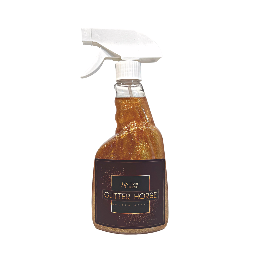 Over Horse Glitter Golden Spray 500 ml